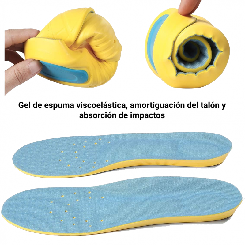Plantillas Viscoelástica Efecto Memoria - Sport - Talla L - 42 - 45