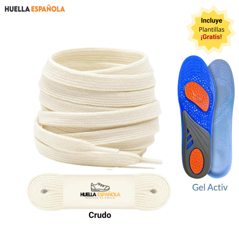 Cordones para Zapatillas Converse Adidas Samba Nike Air Force Vans  Blancas y 9 colores más Originales + Plantillas Gel Plus
