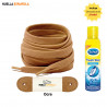Cordones Planos 120 cm Universal 5 a 7 Ojales Zapatillas Adidas Nike Vans Blancos y 9 colores + Desodorante Fresh Step Scholl