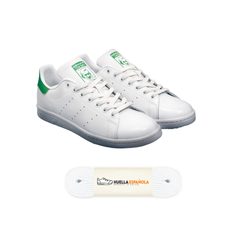 (Pack) 2 PARES Cordones Planos 120cm X 7.5mm 4 a 7 Ojales para Zapatillas + 9 Colores Resistentes Hechos en España