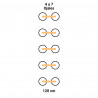 (Pack) 2 PARES Cordones Planos 120cm X 7.5mm 4 a 7 Ojales para Zapatillas + 9 Colores Resistentes Hechos en España